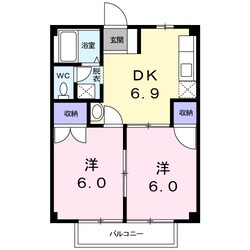 コーポカレンの物件間取画像